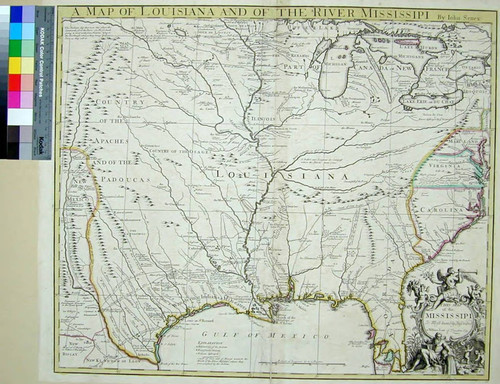 Map of Louisiana and of the River Mississipi by John Senex