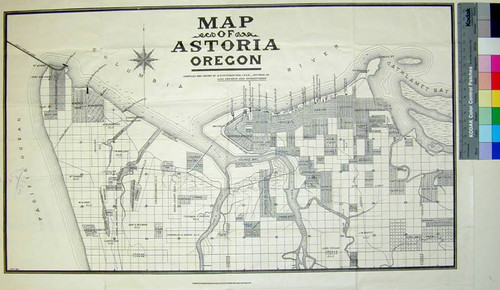 Map of Astoria Oregon / Compiled and drawn by W. R. Cuthbertson, F.R.G.S. - Astoria, Or.; Civil Engineer and Draughtsman