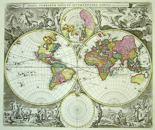 Orbis terrarum nova et accuratissima tabula / auctore Nicolao Visscher