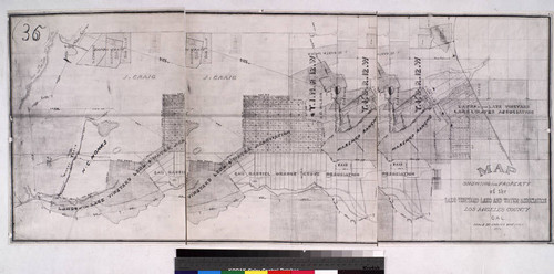 Map Showing the Property of the Lake Vineyard Land and Water Association