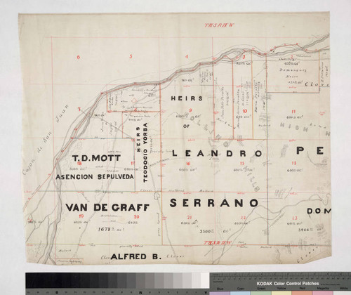 Map of the Rancho Santiago de Santa Ana