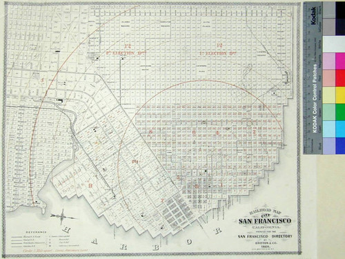 Railroad map of the City of San Francisco California. Printed for the San Francisco Directory by Britton & Co. 1864. Lith Britton & Co. S.F