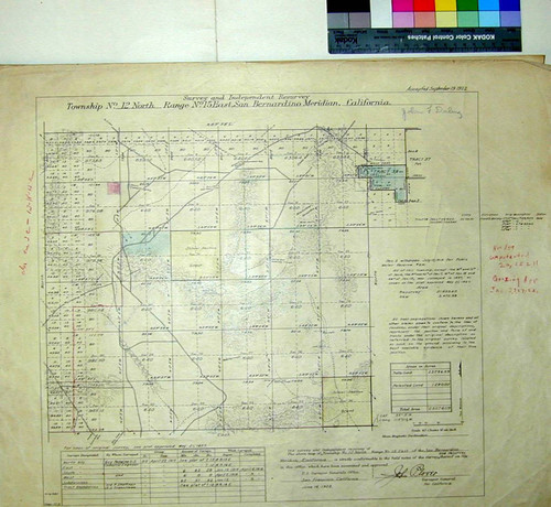 Independent Resurvey Township No. 12 North, Range 15 East, San Bernardino Meridian, California