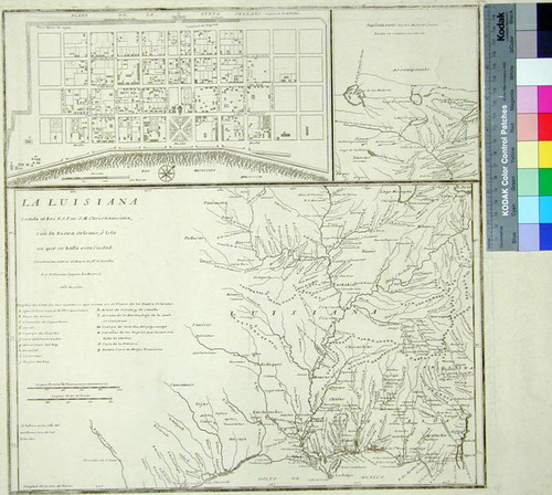 La Luisiana : cedida al Rei N.S. por S. M. Christianisima, con la Nueva Orleans, è Isla en que se halla esta ciudad construida sobre el mapa de Mr. D'Anville / por D. Thomás Lopez