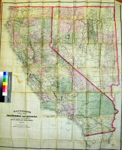 Bancroft's New Map of California and Nevada. Compiled from the latest and most reliable official sources and special surveys