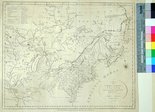 A Map of the Northern and Middle States; Comprehending the Western Territory and the British Dominions in North America from the latest authorities