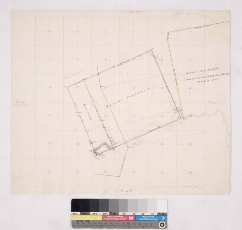 [Ranchos Providencia and Cahuenga: boundary map]