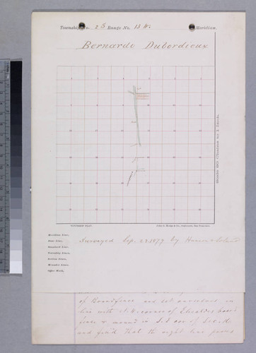 Dubordieux, Bernardo - township map of parcel