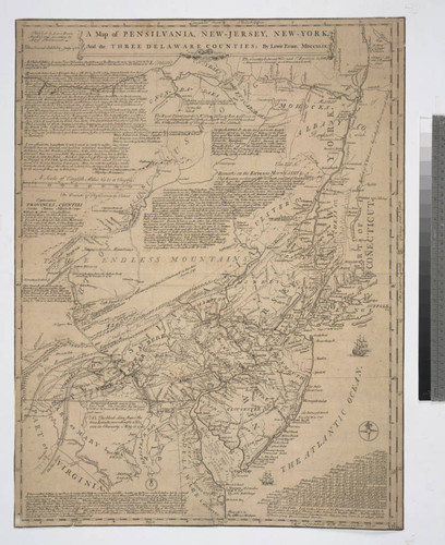 A map of Pensilvania, New-Jersey, New-York, and the three Delaware Counties / by Lewis Evans