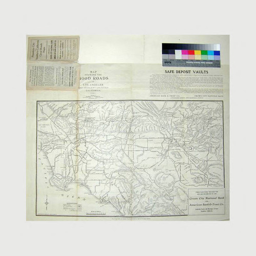 Map showing the good roads in Los Angeles and adjacent counties, California