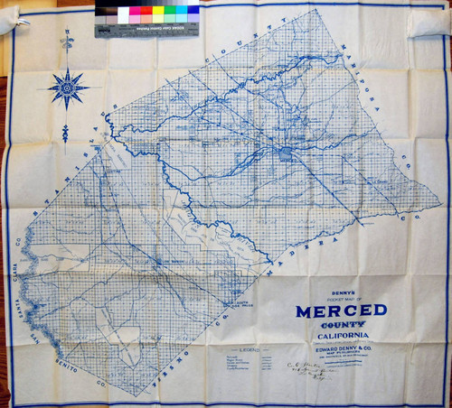 Denny's pocket map of Merced County, California : compiled from latest official and private data