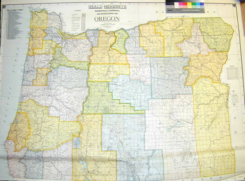 Heald-Menerey's geographical, commercial and recreational map : Oregon / Ralph P. Heald, Compiler