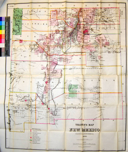 Thayer's map of New Mexico