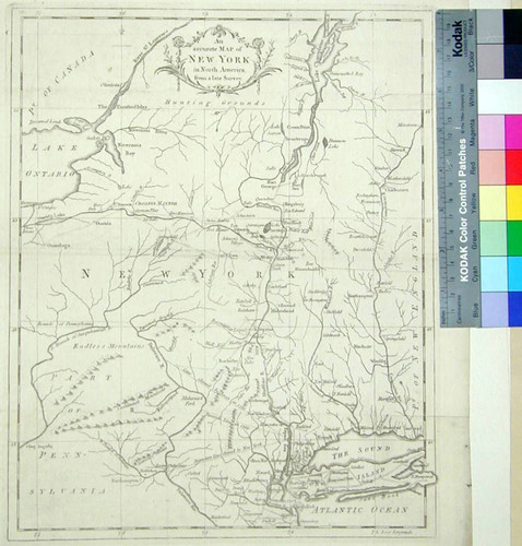 An Accurate Map of New York in North America, from a late survey