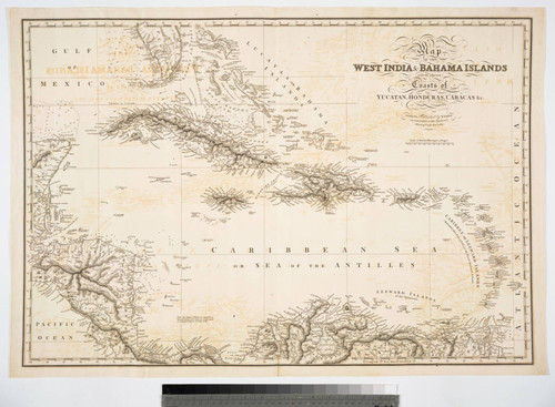 Map of the West India & Bahama Islands with the adjacent Coasts of Yucatan, Honduras, Caracas, &c