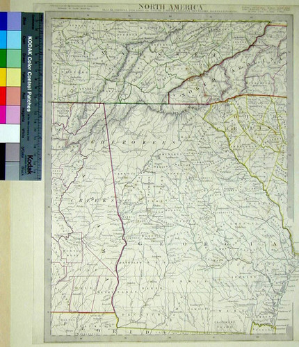 North America Sheet XII. Georgia, with parts of North & South Carolina, Tennessee, Alabama, and Florida