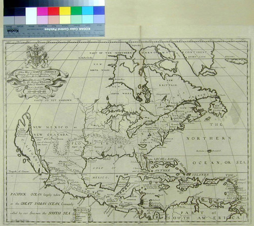 A New Map of North America Shewing its Principal Divisions, Chief Cities, Townes, Rivers, Mountains &c. Dedicated to His Highness William Duke of Glocester