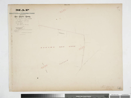 Map of Dalton and Pomona Road situated in Los Angeles County [Sheet No.3]