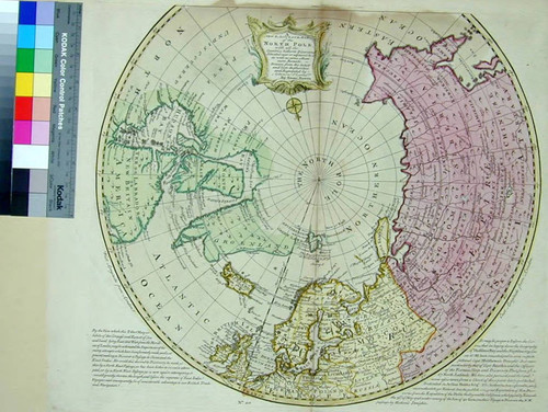 A New & Accurate Map of the North Pole, with all the Countries hitherto Discovered Situated near or adjacent to it as well as some others more Remote. Drawn from the latest and best Authorities and Regulated by Astronom. Observatns. By Eman. Bowen