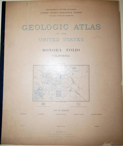 Geologic Atlas of the United States : Sonora folio, California