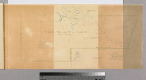 Rancho San Pedro : S73 (partition of 1884-1885, report of referees) - Victoria de Carson parcels