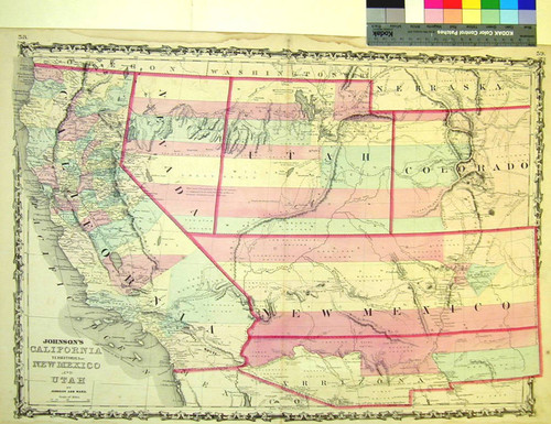 Johnson's California Territories of New Mexico and Utah / by Johnson and Ward