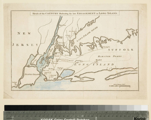 Sketch of the Country Illustrating the late Engagement in Long Island