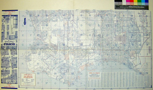 Street map of Long Beach and Los Angeles southern section : including Cities of Compton, Dairy Valley, Downey, El Segundo, Gardena, Hawthorne, Hermosa Beach, Inglewood, Lakewood, Lynwood, Manhattan Beach, Palos Verdes Estates, Paramount, Redondo Beach, Rolling Hills, Santa Fe Springs, Seal Beach, Signal Hill, South Gate, Torrance and adjoining communities