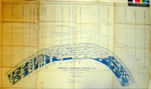 Composite Transverse Section A -A' : North Dome Kettleman Hills / by H.V. Dodd, Department of Natural Resources, Division of Oil and Gas