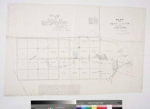 Plan of a Tract of Land belonging to P. Beaudry