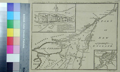 Particular Map, to Illustrate Gen. Amherst's Expedition to Montreal, with a Plan of the Town & Draught of the Island