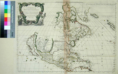 L'America Settentrionale Nuouamente corretta, et accresciuta secondo le relationi più moderne, da Gugliemo Sansone, Geografo di S. M. Christianisa