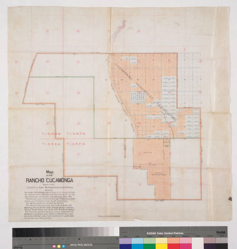 Map of the Rancho Cucamonga