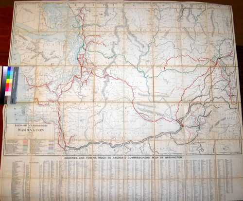 Railroad Commissioners' Map of Washington 1907