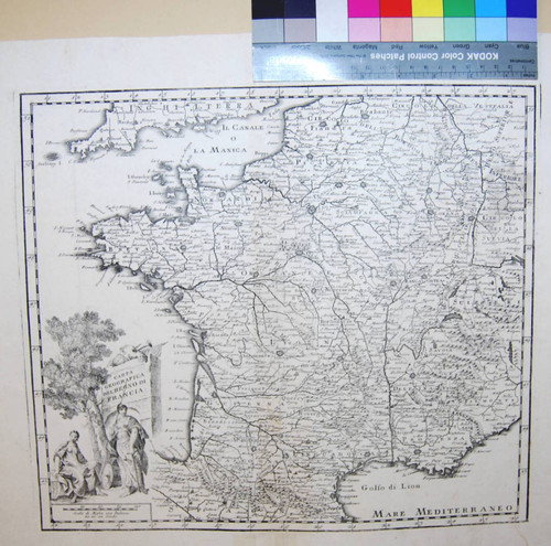 Carta Geografica Del Regno Di Francia