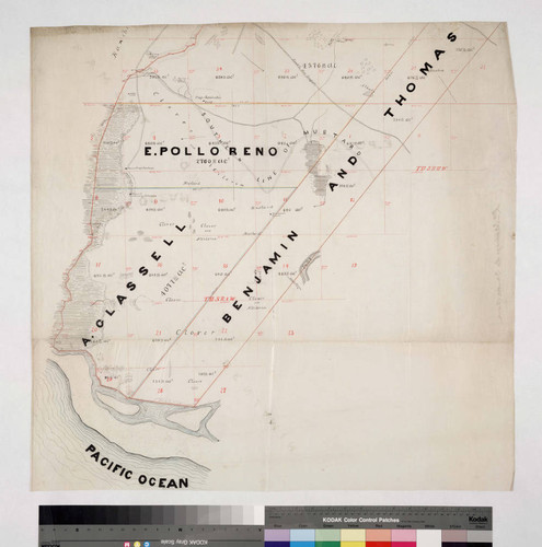 Map of the Rancho Santiago de Santa Ana