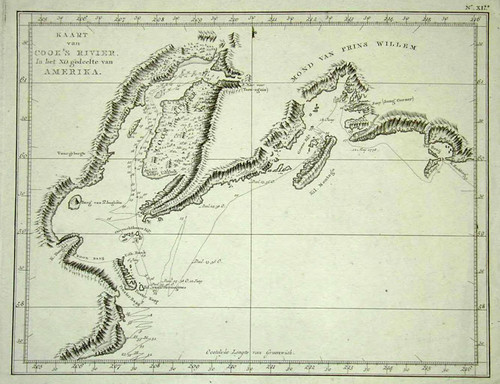 Kaart van Cook's Rivier in het N. O. gedeelte van Amerika