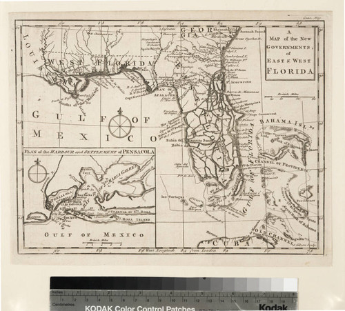 A map of the new governments, of east & west Florida