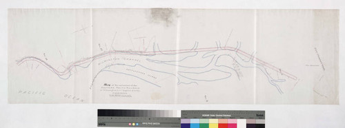 Map of the extension of the Southern Pacific Railroad at Wilmington