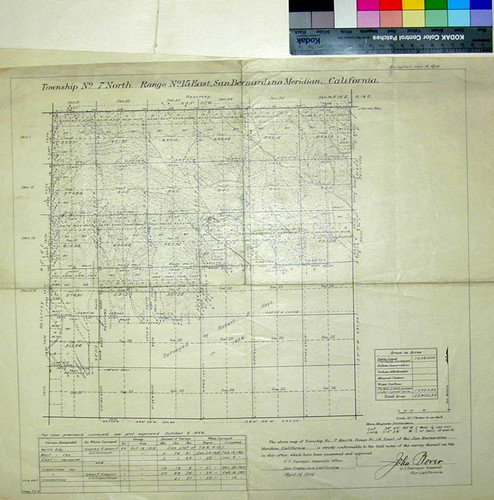 Township No. 7 North, Range 15 East, San Bernardino Meridian, California