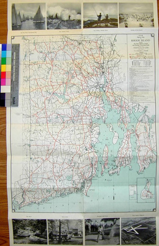 Historical Map Of Rhode Island in Commemoration of the Three Hundredth Anniversary of its Founding