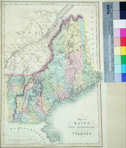 Map of Maine New Hampshire and Vermont