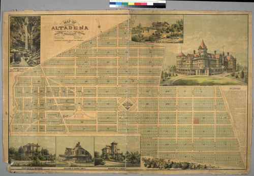 Map of Altadena : a Subdivision of the lands of the Pasadena ...