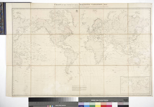 Chart of the curves of equal magnetic variation, 1858 / by Frederick J. Evans, Master, R.N