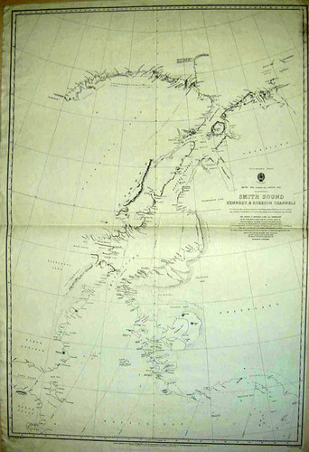 Preliminary Chart. Arctic Sea northward from Baffin Bay - Smith Sound, Kennedy, & Robeson Channels