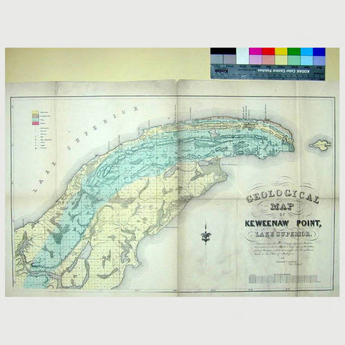 Geological map of Keweenaw Point, Lake Superior