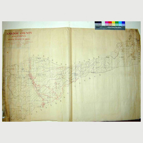 Map of Amador County California : issued by the State Mining Bureau. Ferry Building San Francisco. Lewis E. Aubury, State Mineralogist. Compiled by the State Mining Bureau August, 1903