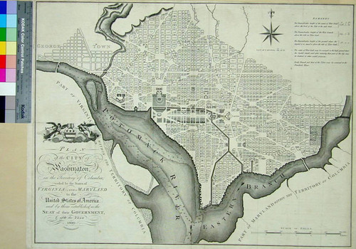 Plan of the City of Washington, in the Territory of Columbia, ceded by the States of Virginia and Maryland to the United States of America, and by them established as the Seat of their Government, after the year 1800