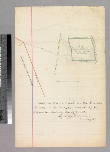 Map of 10 acre tract in.; owned by M. Higuera