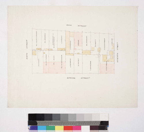 Los Angeles : Main to Spring Street from Sixth to Seventh Street